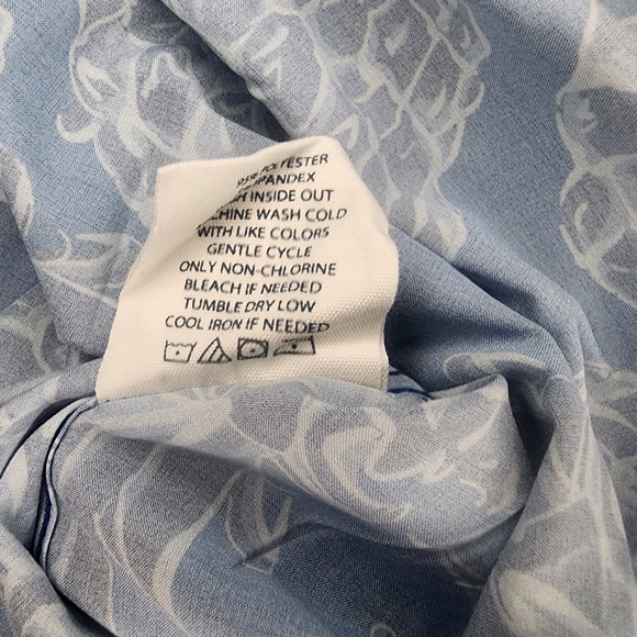 Simply Southern Blue and White Casual Button Down Shirt - Picture 5 of 5